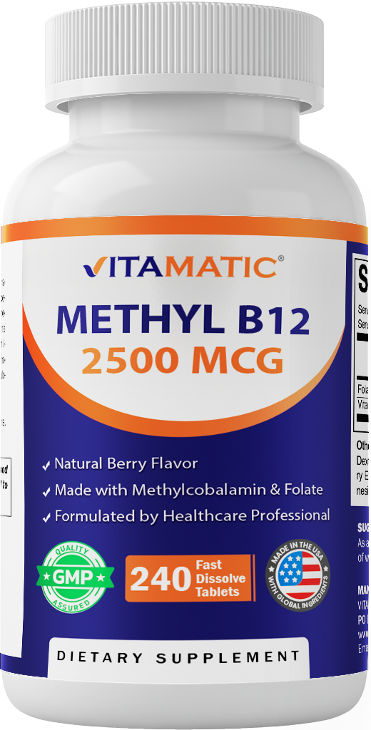 Methyl B12 2500 mcg Fast Dissolve, 240 Tablets