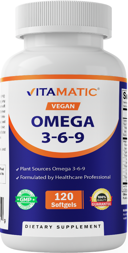 Vegan Omega 3-6-9 Complex Softgels