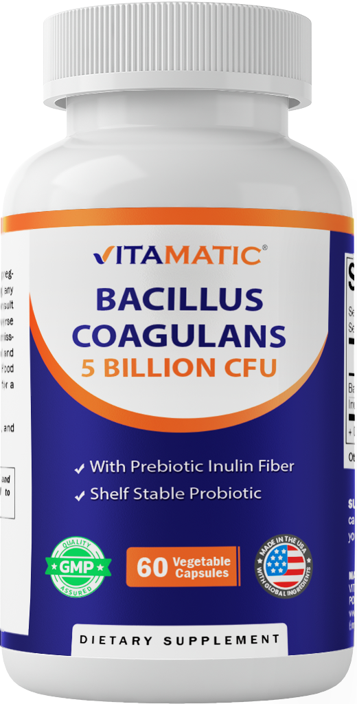 Bacillus Coagulans 5 Billion CFU, 60 Veg Capsules