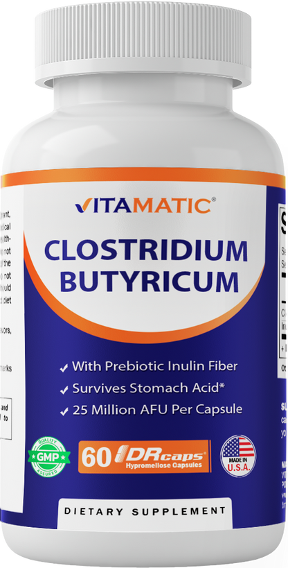 Clostridium butyricum 25 Million AFU - 60 DRCapsules