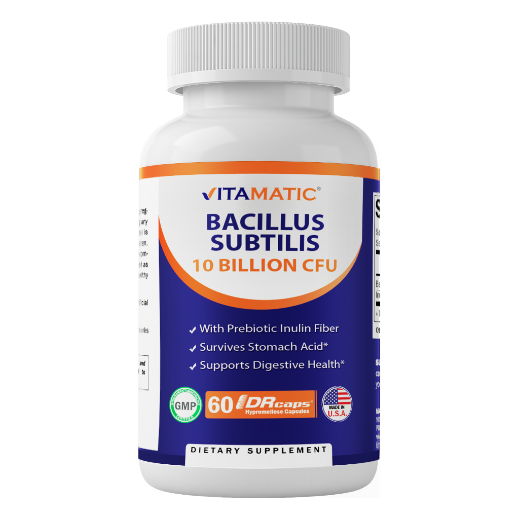 Bacillus Subtilis 10 Billion per DR Capsule 60 Count