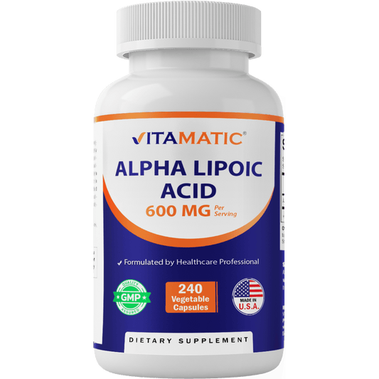 Alpha Lipoic Acid (ALA) 600mg Per Serving - 240 Vegetable Capsules