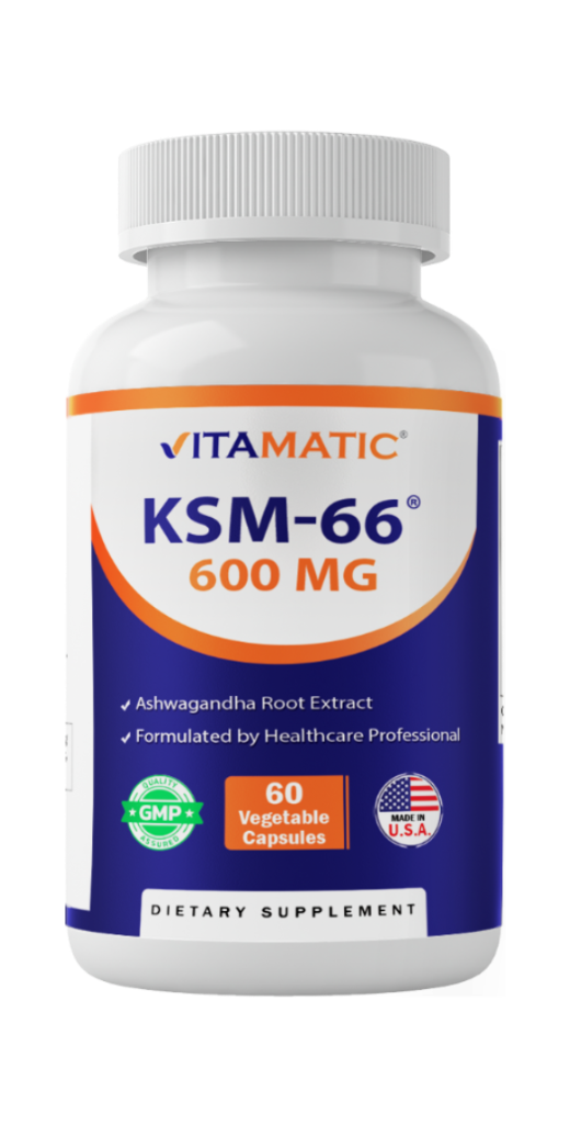 Vitamatic KSM-66 Ashwagandha Root Extract + Bioperine