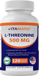L-Threonine 500 mg 120 Vegetable Capsules