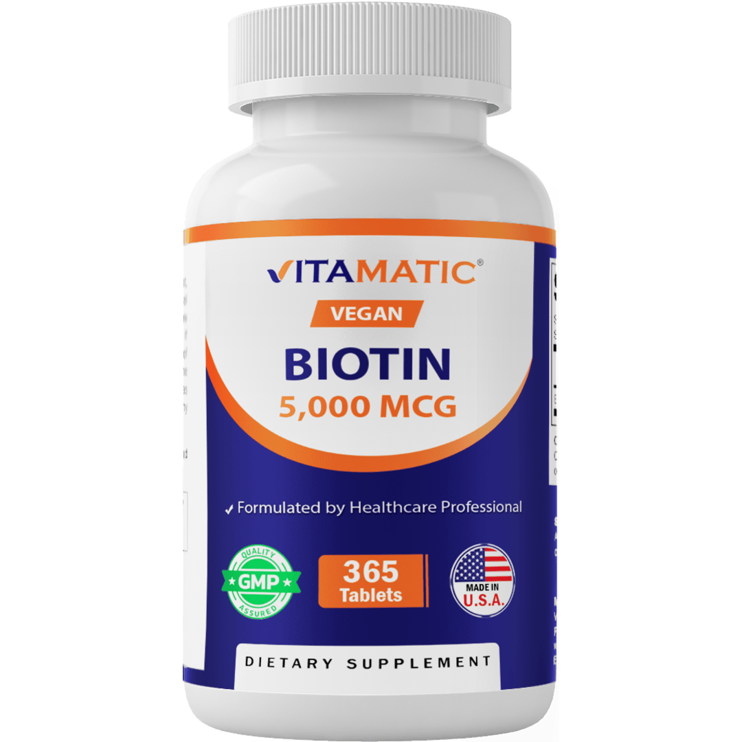 Biotin 5000mcg - 365 Vegan Tablets