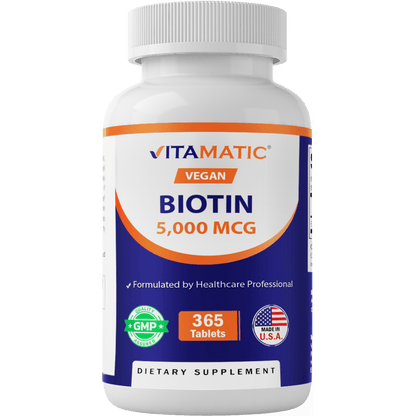 Biotin 5000mcg - 365 Vegan Tablets