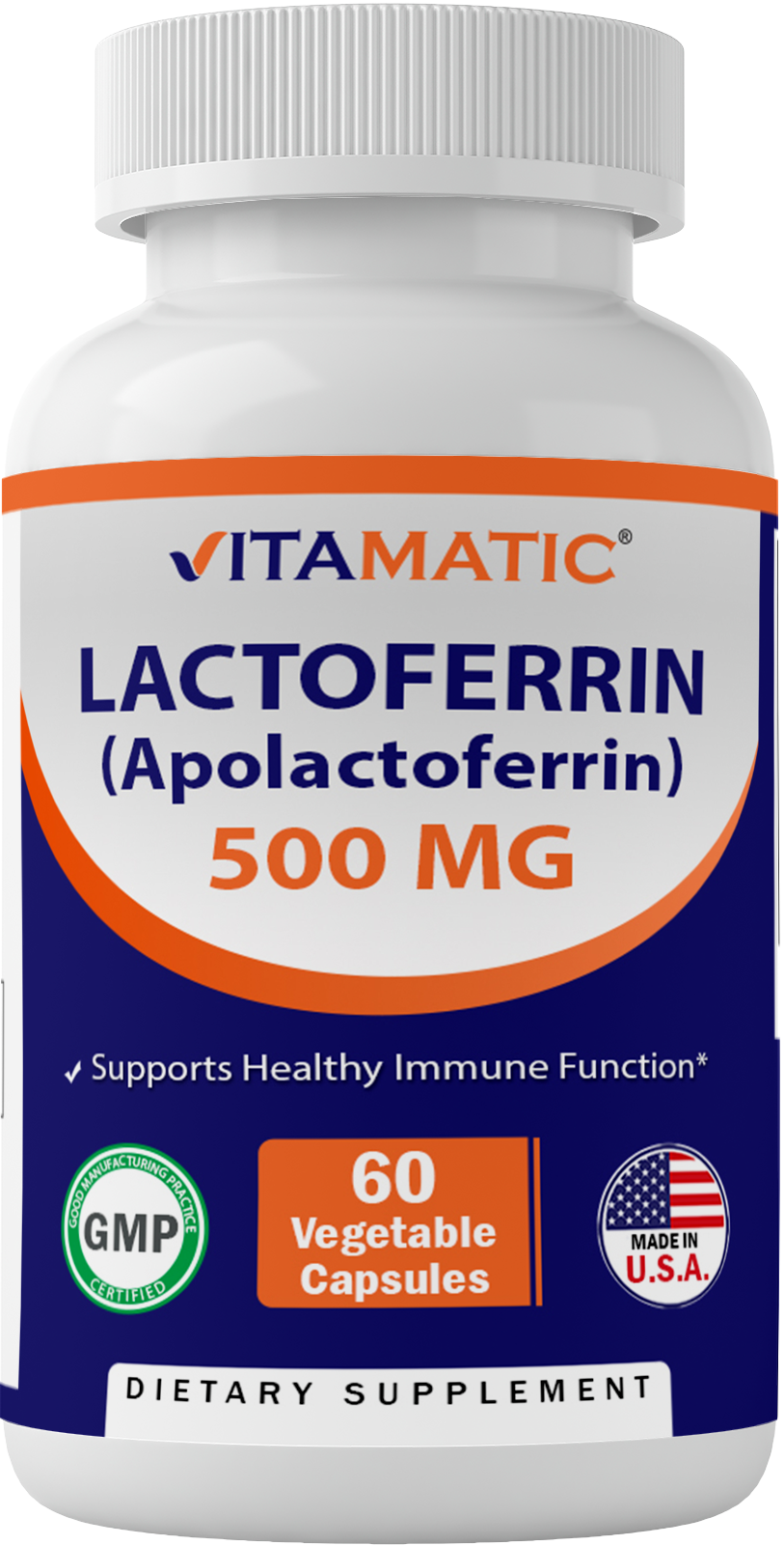 Lactoferrin 500 mg 60 Veg Capsules