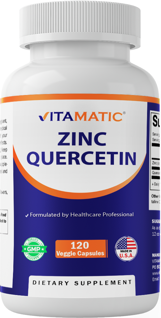 Zinc Quercetin - 120 Vegetable Capsules