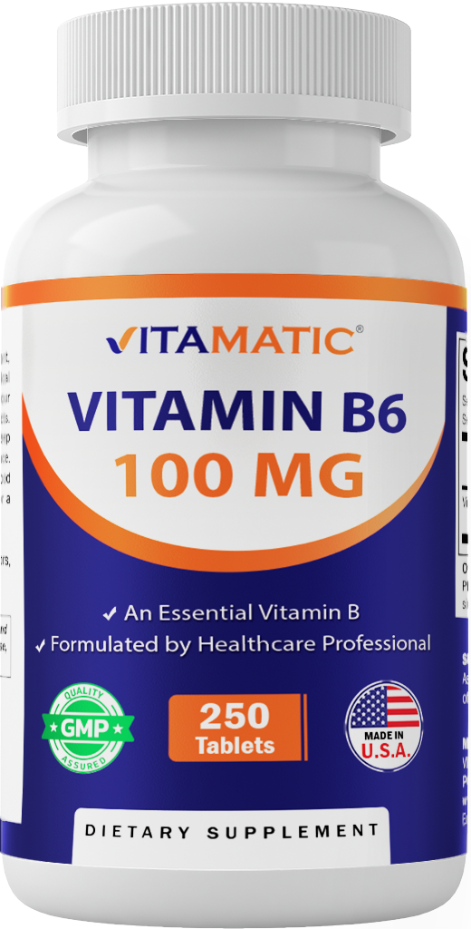 Vitamin B6 100 mg - 250 Tablets