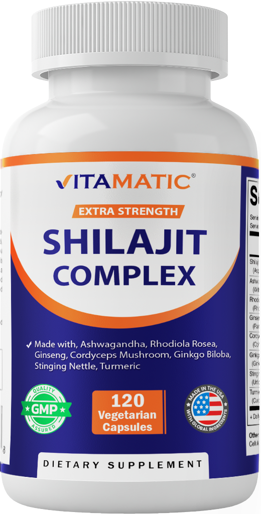 Shilajit Complex 9000mg Equivalent, 120 Capsules