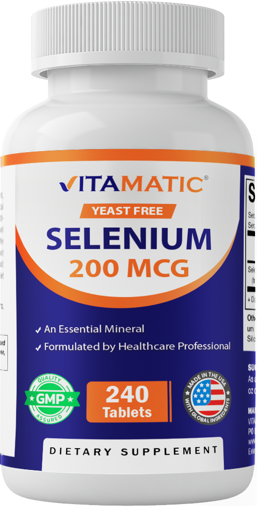 Yeast-Free Selenium 200 mcg, 240 Tablets