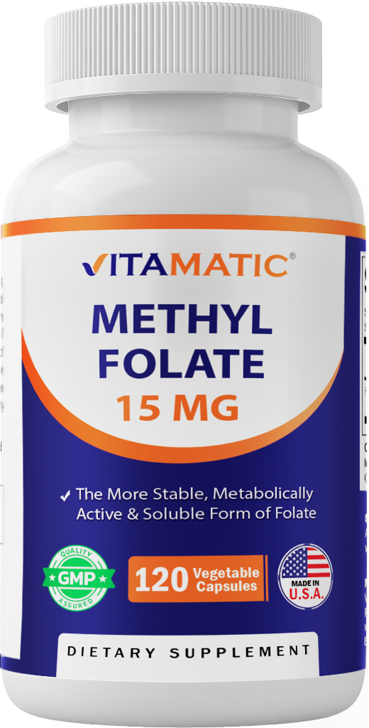 Methyl Folate 15 mg - 120 Vegetable Capsules
