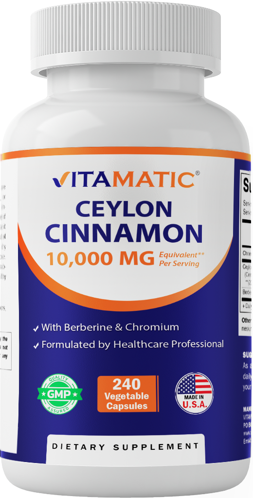 Ceylon Cinnamon 10000mg - 240 Vegetable Capsules