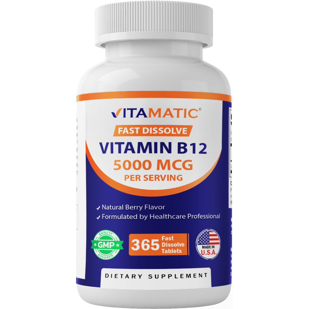 Vitamin B12 5000 mcg per Serving Fast Dissolve 365 Tablets