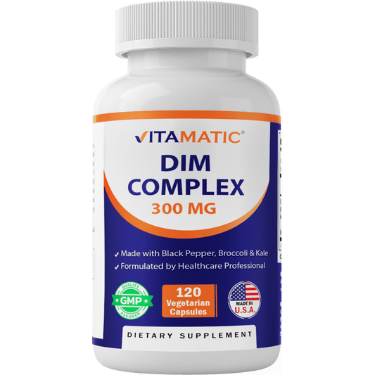 DIM Supplement Complex for Women & Men 300mg 120 Veg Capsules