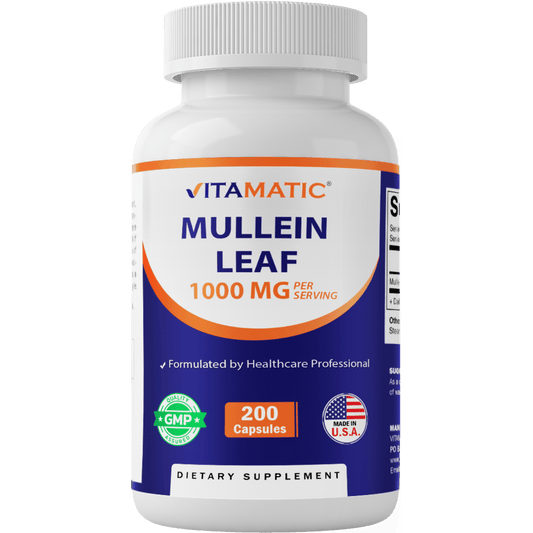 Mullein Leaf Extract 1000 mg - 200 Capsules