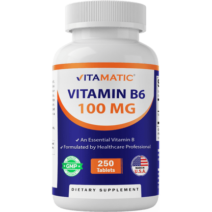 Vitamin B6 100 mg - 250 Tablets