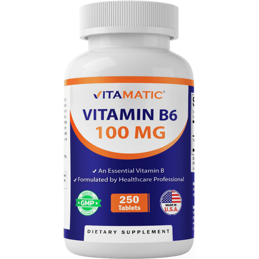 Vitamin B6 100 mg - 250 Tablets