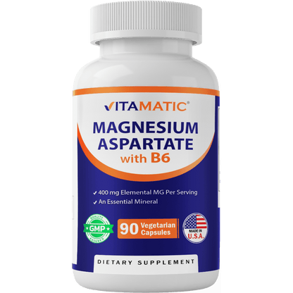 Magnesium Aspartate 400mg 90 Vegetarian Capsules