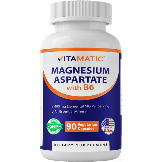 Magnesium Aspartate 400mg 90 Vegetarian Capsules