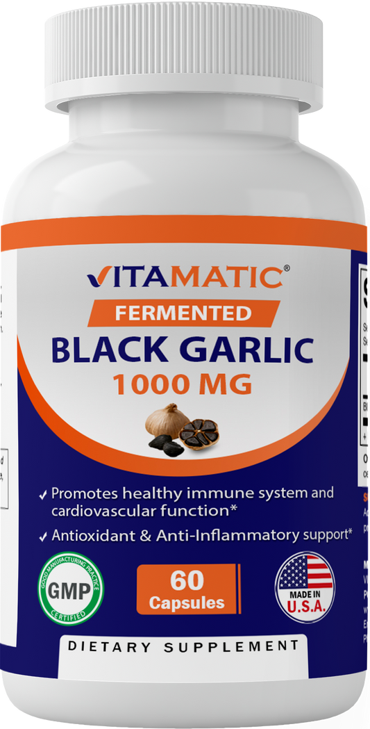 Fermented Black Garlic Extract 1000 mg 60 Capsules