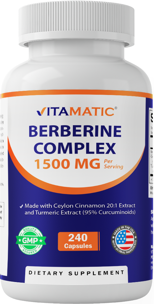 Berberine + Ceylon Cinnamon, 120 Capsules