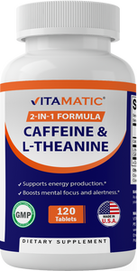 L-thenine 200mg with Caffeine 100mg 120 Vegetarian Tablets