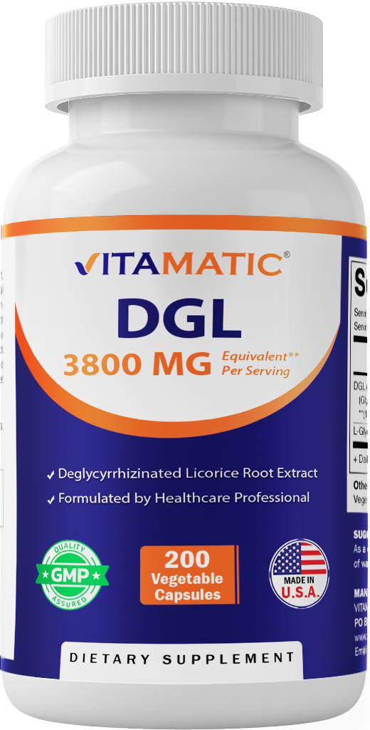 DGL Licorice Extract 3800mg 200 Capsules