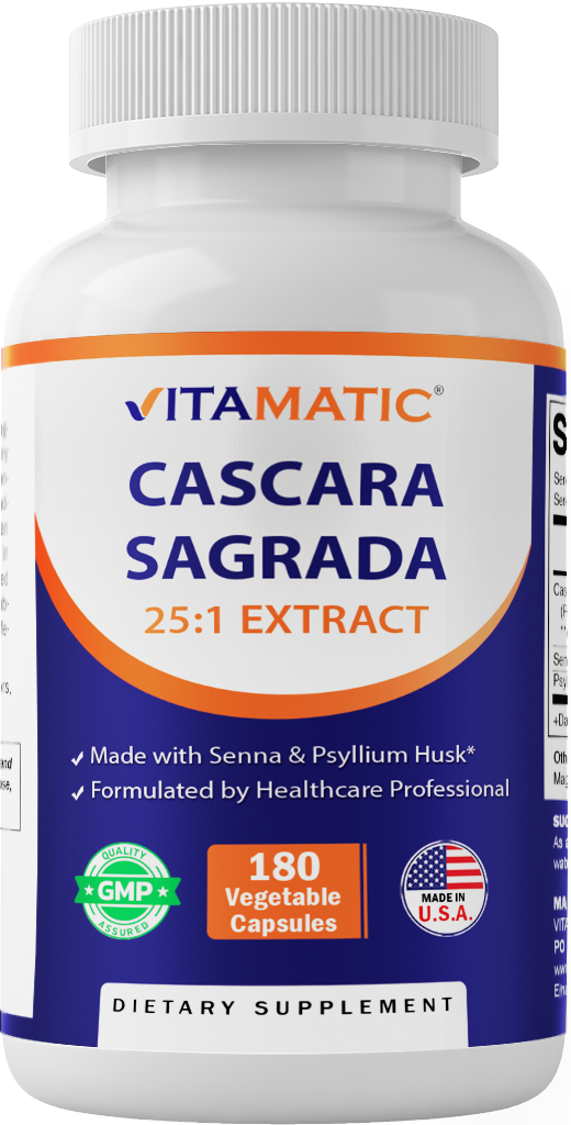 Cascara Sagrada - 180 Vegetable Capsules