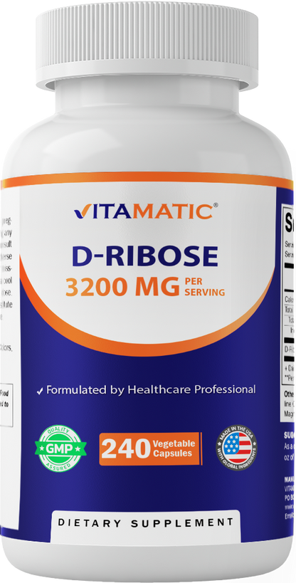 D-Ribose 3200mg per Serving Capsules
