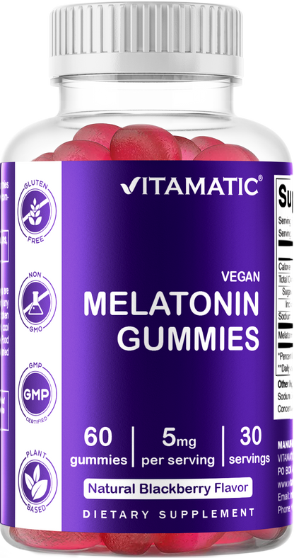 Melatonin 5 mg 60 Vegan Gummies