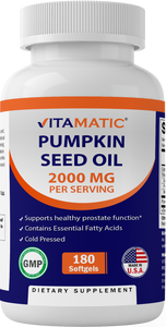 Pumpkin Seed Oil 2000mg Softgel - 180 Softgels