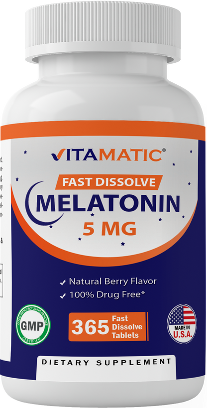 Melatonin 5 mg 365 Fast Dissolve Tablets