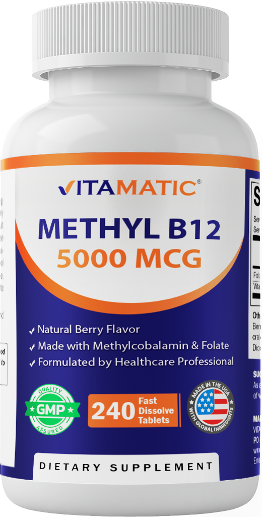 Methyl B12 5000 mcg Fast Dissolve, 240 Tablets