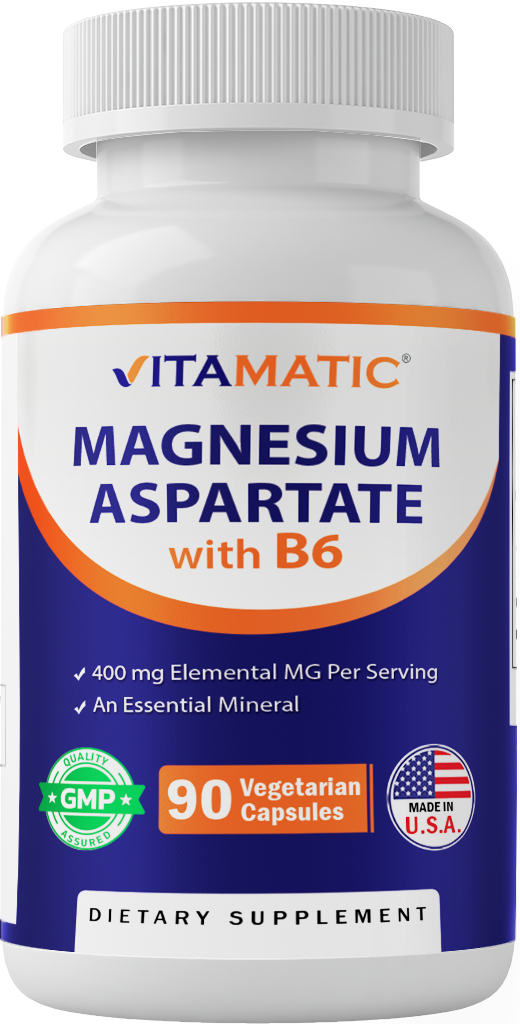 Magnesium Aspartate 400mg 90 Vegetarian Capsules
