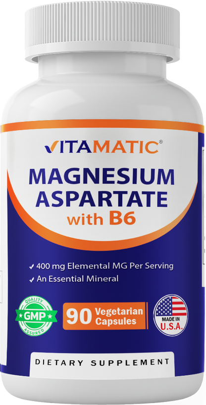 Magnesium Aspartate 400mg 90 Vegetarian Capsules