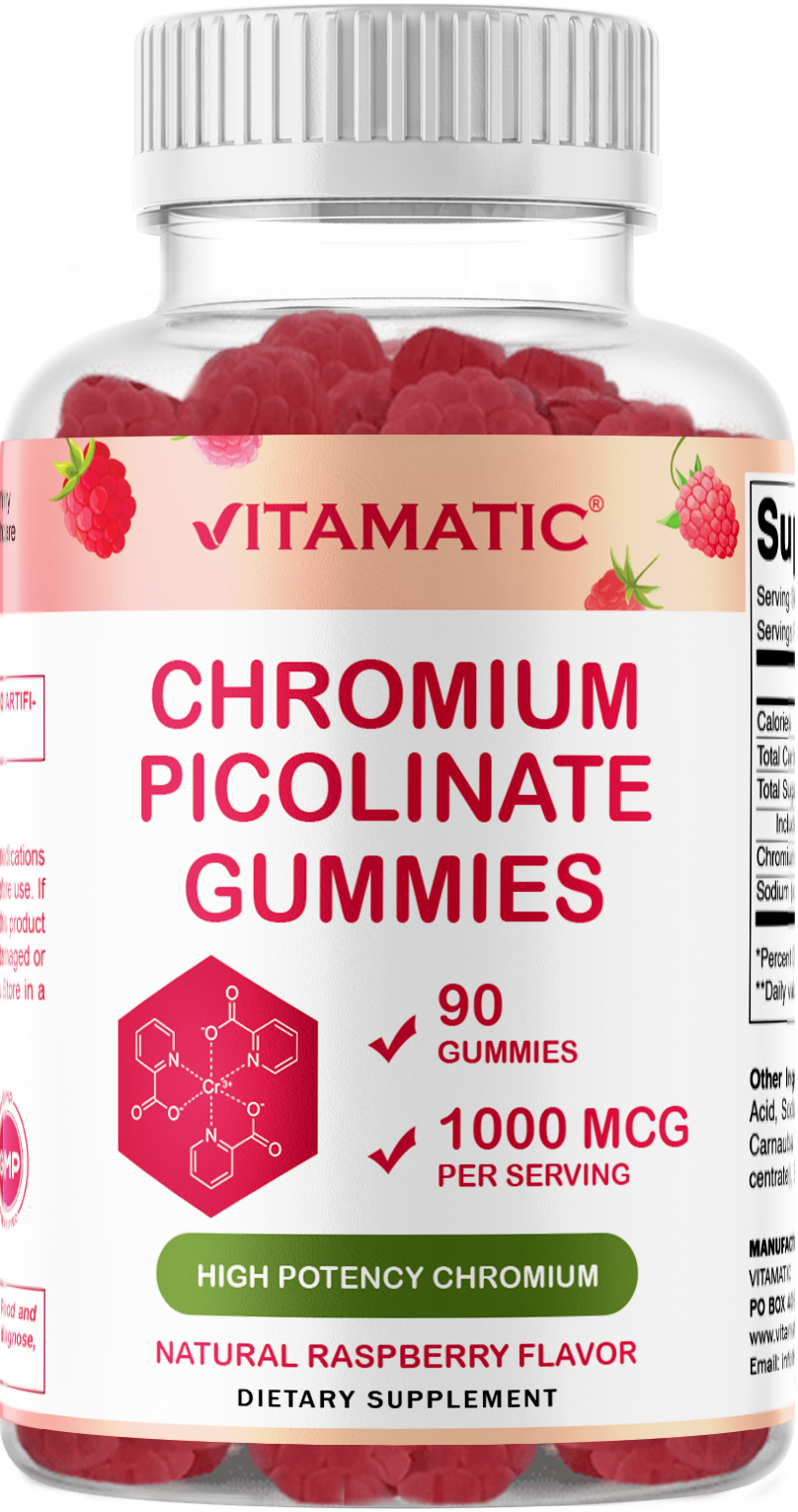 Vitamatic Chromium Picolinate 1000 mcg  90 Gummies