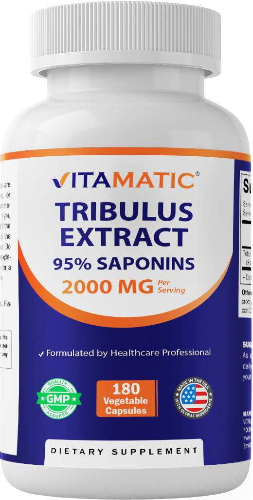 Tribulus Terrestris 2000mg per Serving, 180 Veg Capsules