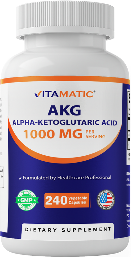 Alpha-Ketoglutaric Acid (AKG) Veg Capsules