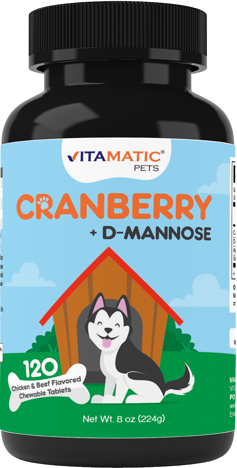 Cranberry for Dogs 120 Chewable Tablets