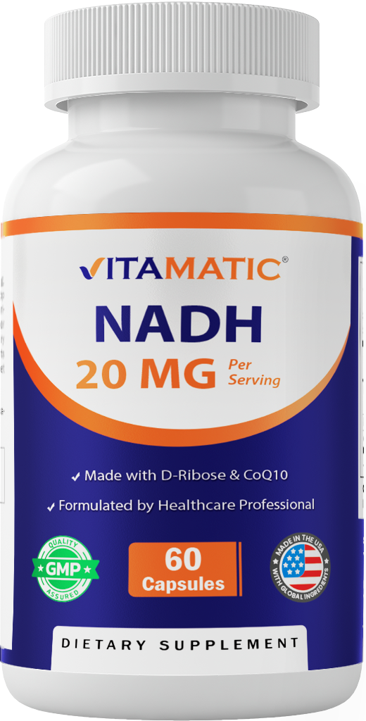 NADH 20mg per Serving with D-Ribose & CoQ10 Capsules