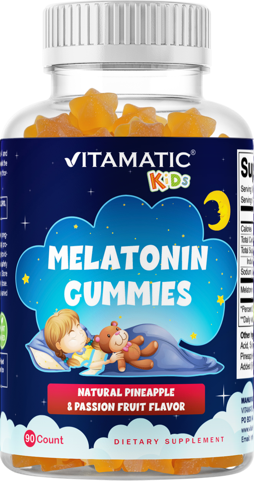 Vitamatic Sugar Free Kids Melatonin 1mg, 90 Gummies