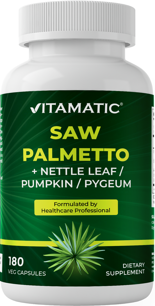 Vitamatic Saw Palmetto Extract, 180 Veg Capsules