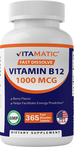 Vitamin B12 1000 mcg 365 Fast Dissolve Tablets