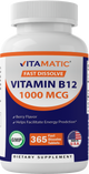 Vitamin B12 1000 mcg 365 Fast Dissolve Tablets