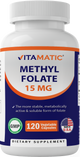 Methyl Folate 15 mg 120 Vegetable Capsules