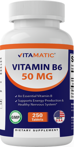 Vitamin B6 50 mg 250 Tablets
