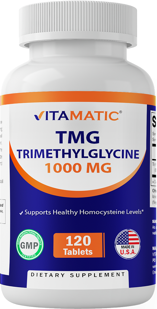 TMG Supplements 1000mg  120 Vegetarian Capsules