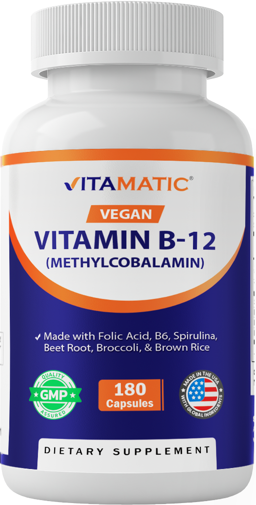 Vegan Methyl B12 1000 mcg + Folic Acid Capsules