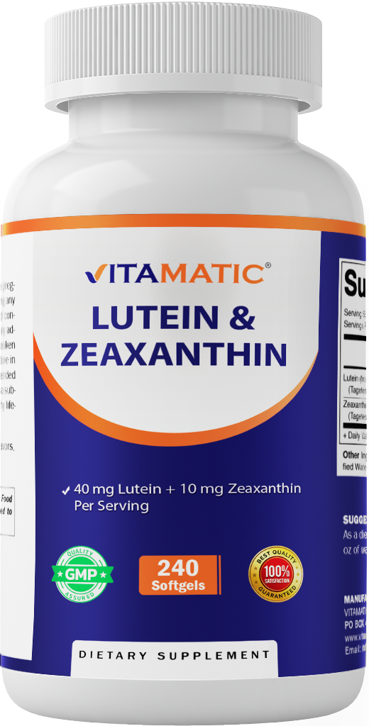 Lutein 40mg + Zeaxanthin 10mg, 240 Softgels